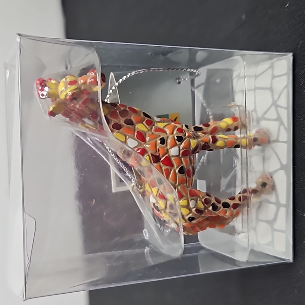 BARCINO MOSAIC GIRAFFE ORNAMENT 2 INCH NIB